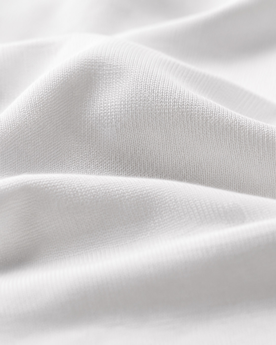 Essential Cotton Stretch Tank Top White - Fabric Detail