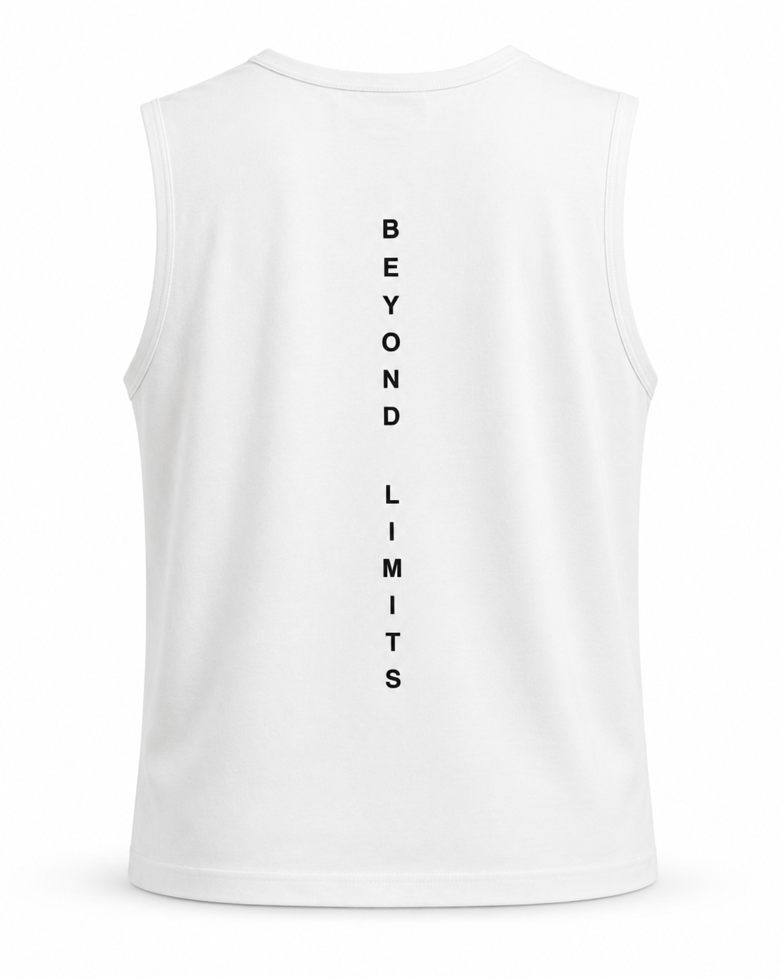 Essential Cotton Stretch Tank Top White - Back