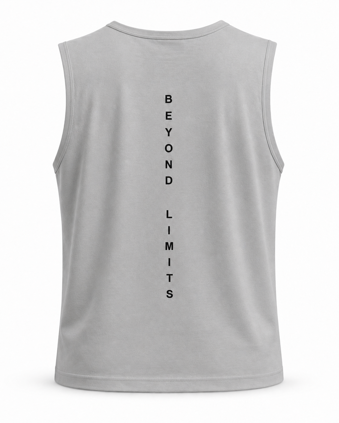 Essential Cotton Stretch Tank Top Grey - Back