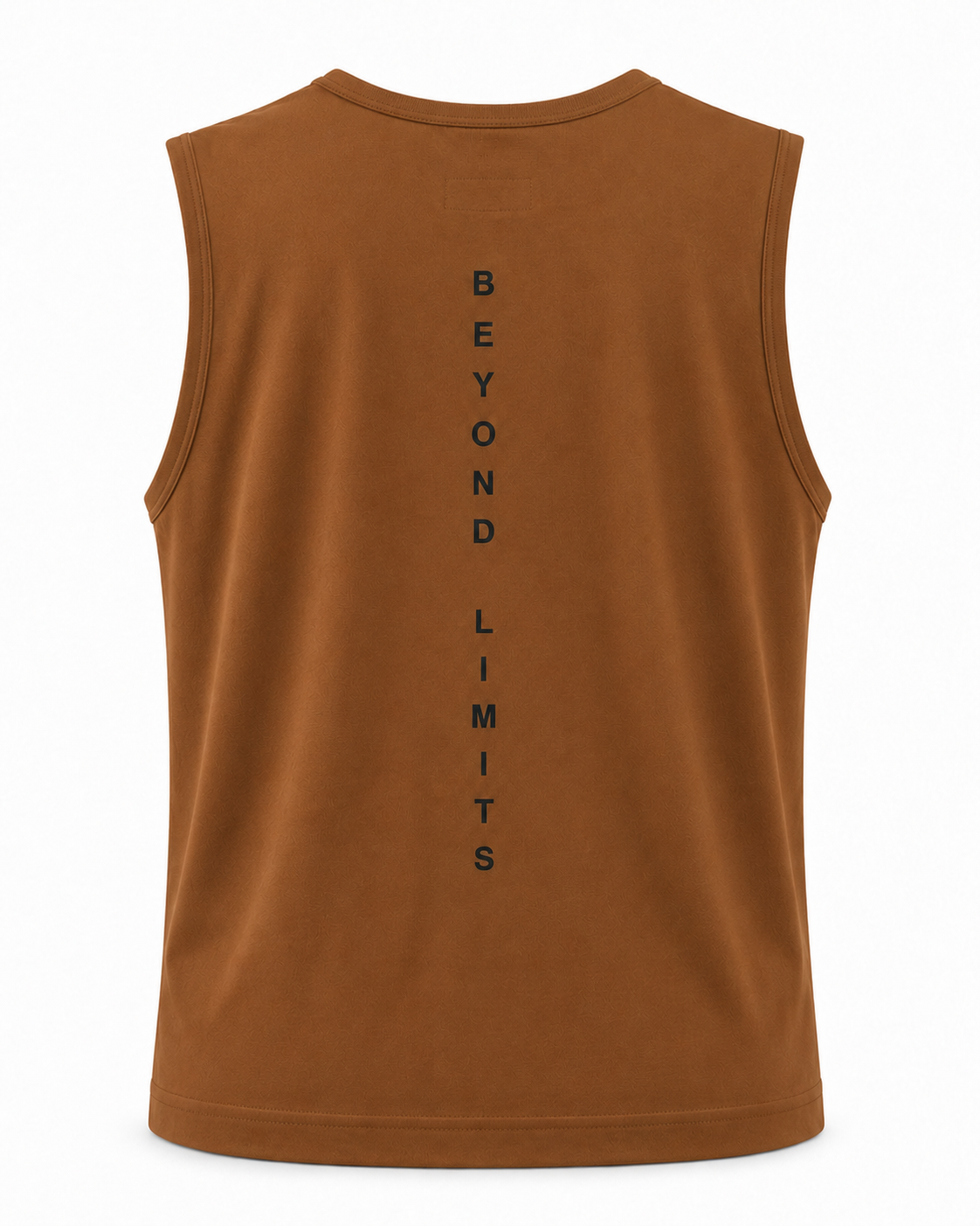 Essential Cotton Stretch Tank Top Brown - Back