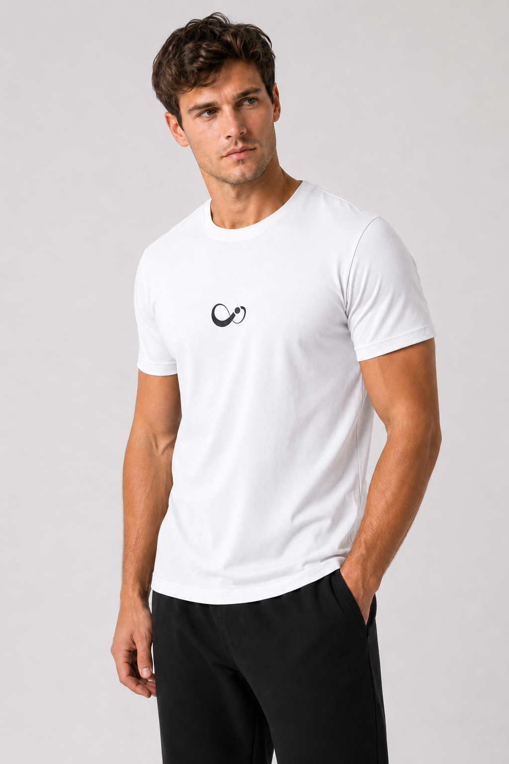 Essential Cotton Stretch T-Shirt - White