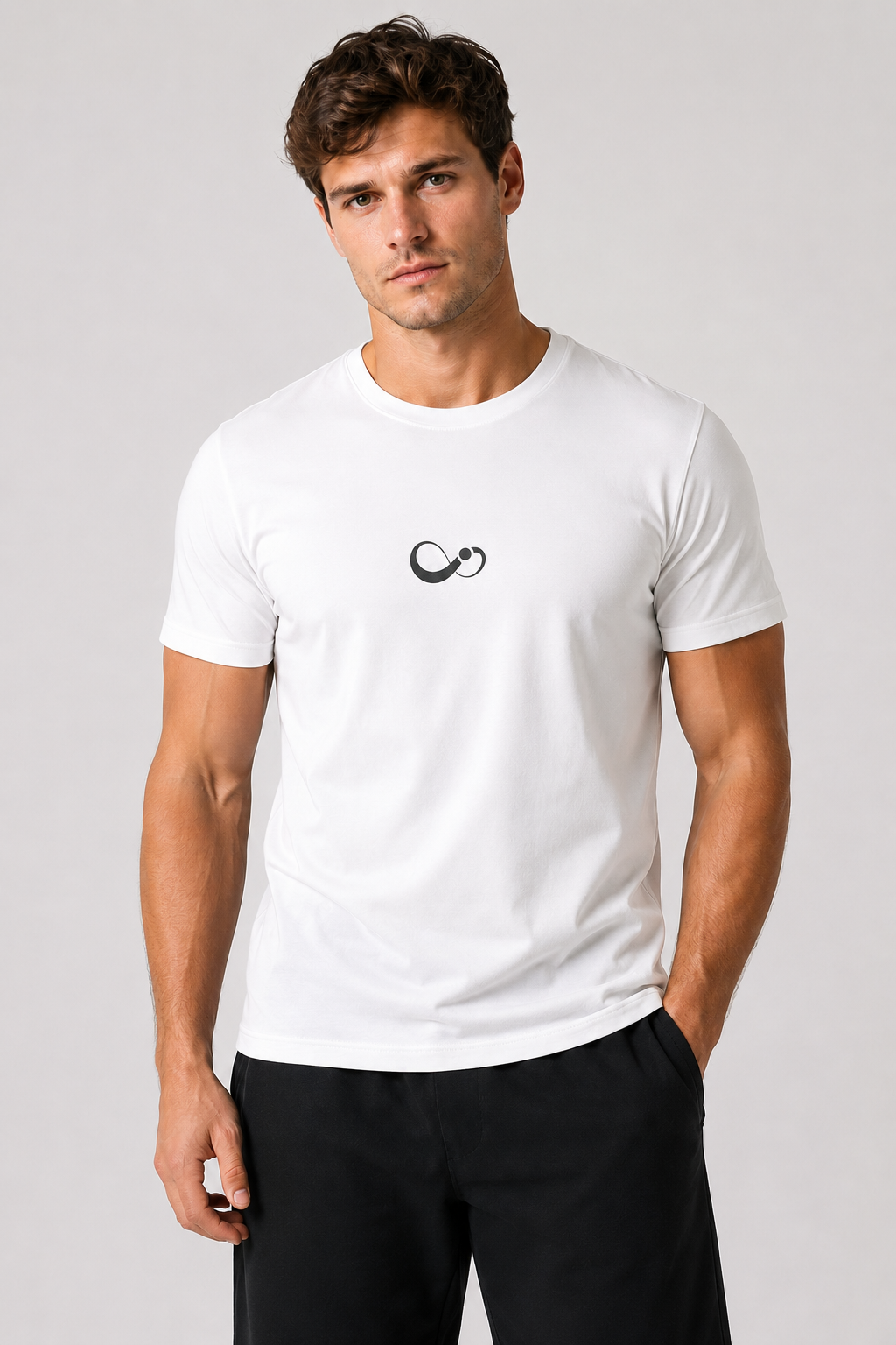 Essential Cotton Stretch T-Shirt - White
