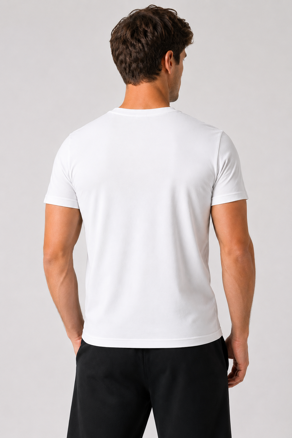 Essential Cotton Stretch T-Shirt - White